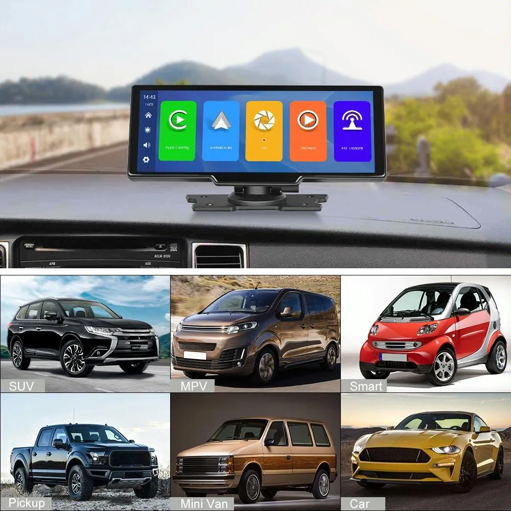 10.26 Inch Wireless Carplay Display For Android Auto