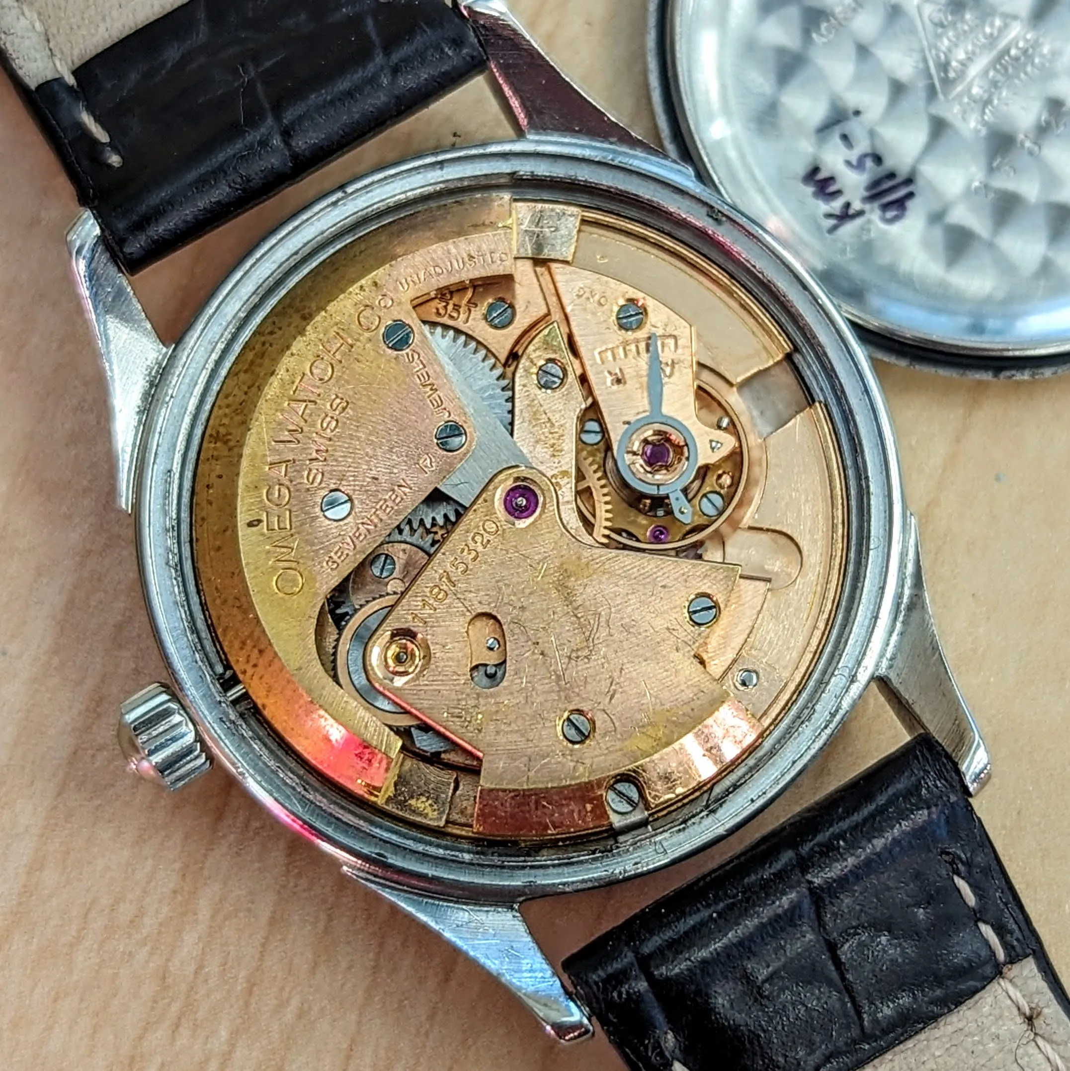 1947 OMEGA Automatic Watch Ref. 2582-3C Cal. 351 Bumper Self-Winding Wristwatch - All SS
