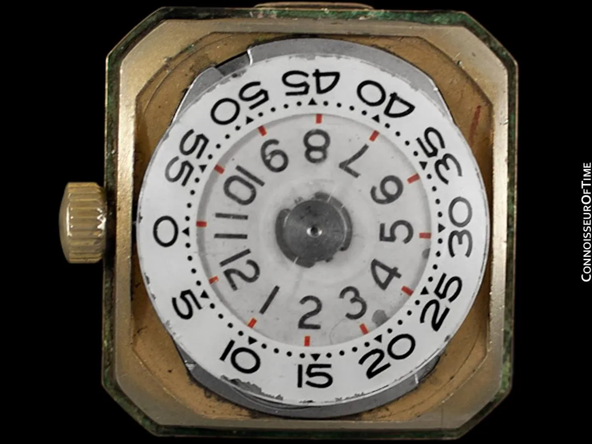 1950's Lord Elgin Direct Read "Elvis Presley" Jump Hour Watch - 14K Gold Filled