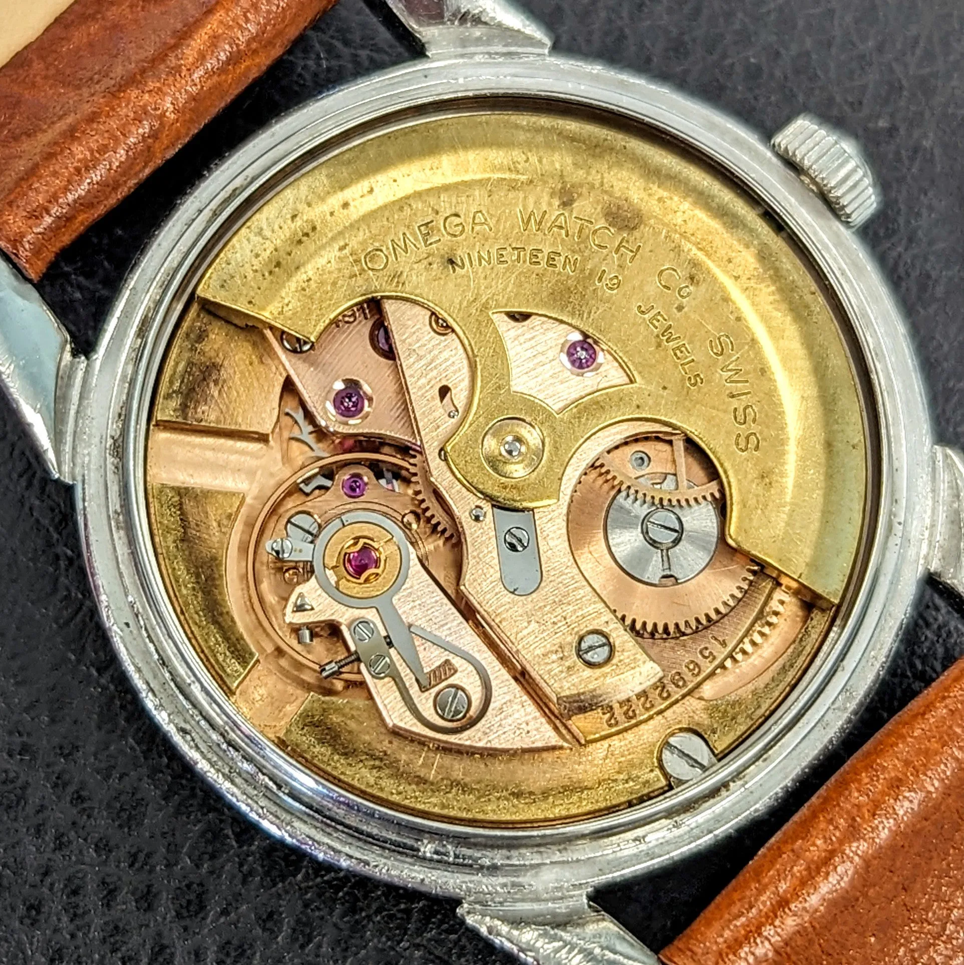 1956 OMEGA Seamaster Automatic Watch Ref. 2848 19 Jewels Cal. 491 Vintage Wristwatch