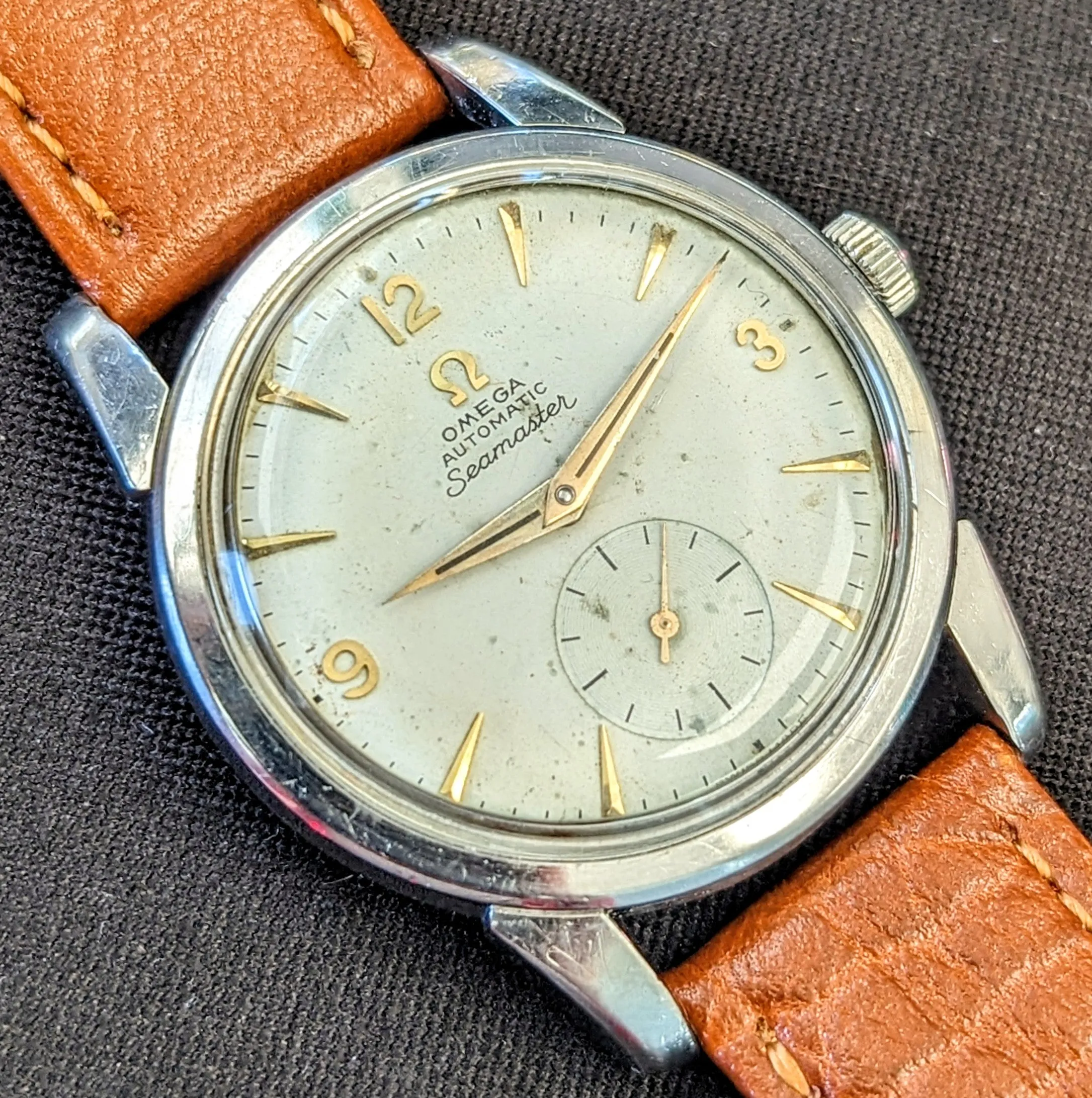 1956 OMEGA Seamaster Automatic Watch Ref. 2848 19 Jewels Cal. 491 Vintage Wristwatch