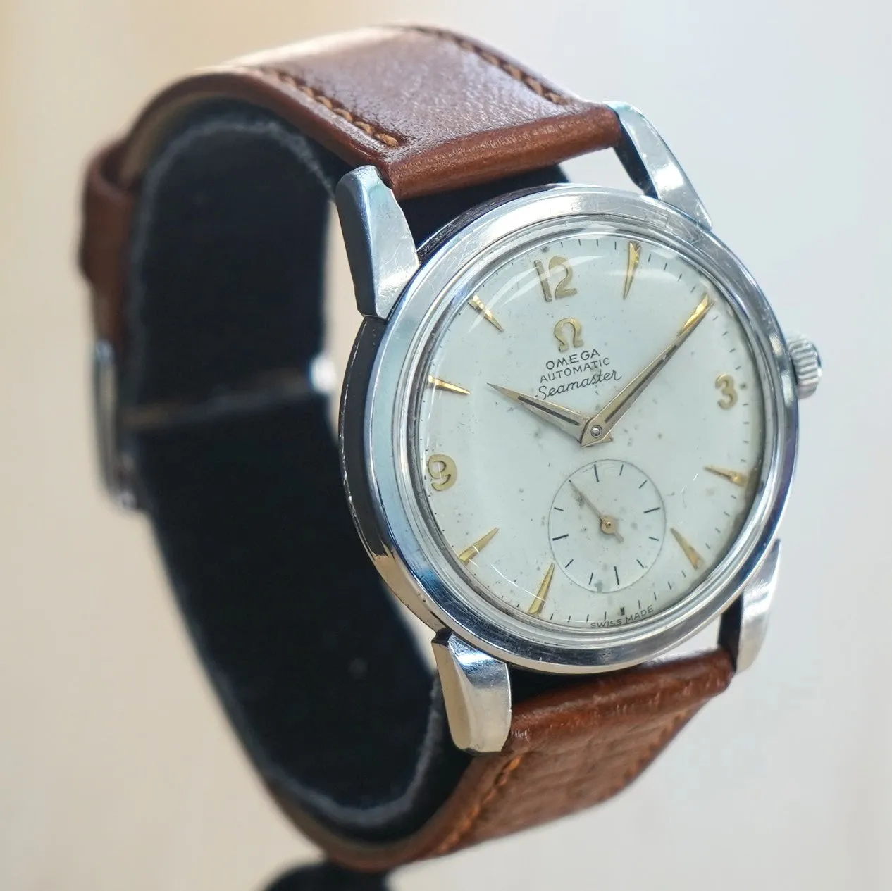 1956 OMEGA Seamaster Automatic Watch Ref. 2848 19 Jewels Cal. 491 Vintage Wristwatch