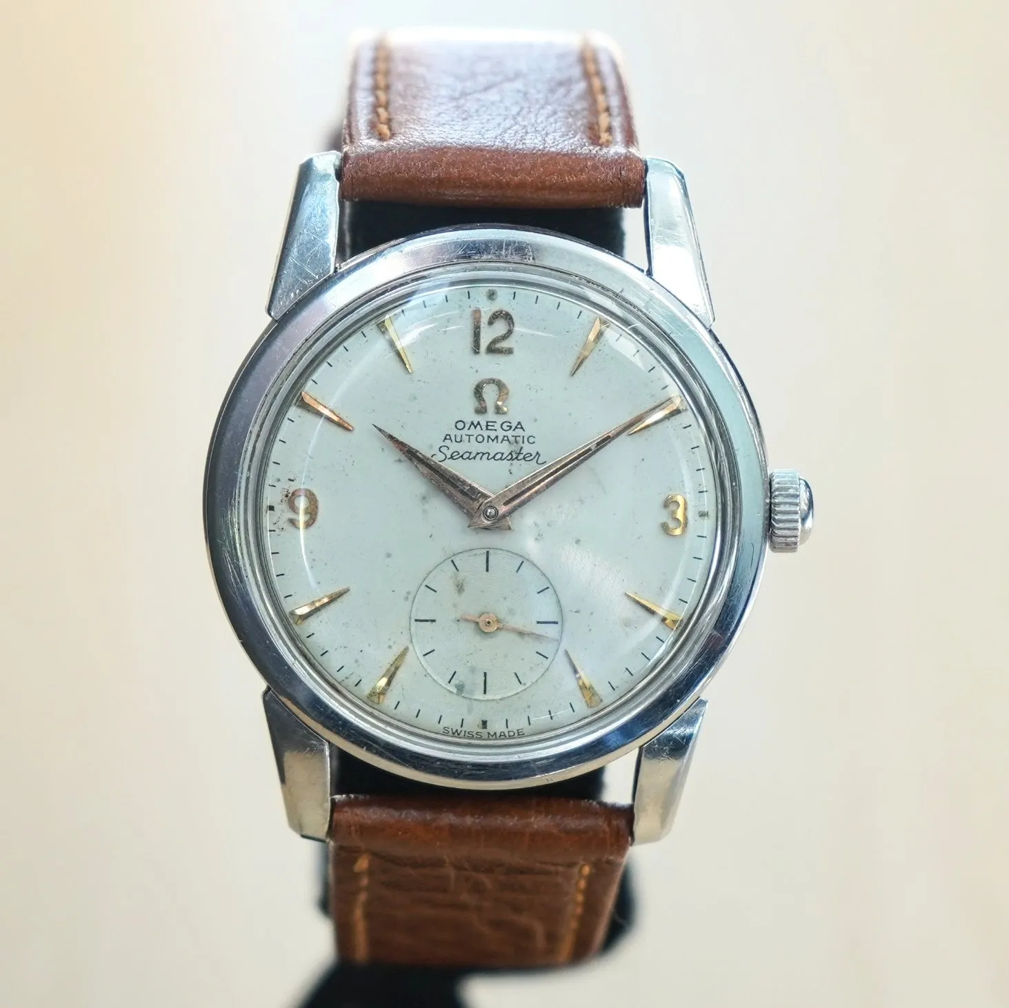 1956 OMEGA Seamaster Automatic Watch Ref. 2848 19 Jewels Cal. 491 Vintage Wristwatch