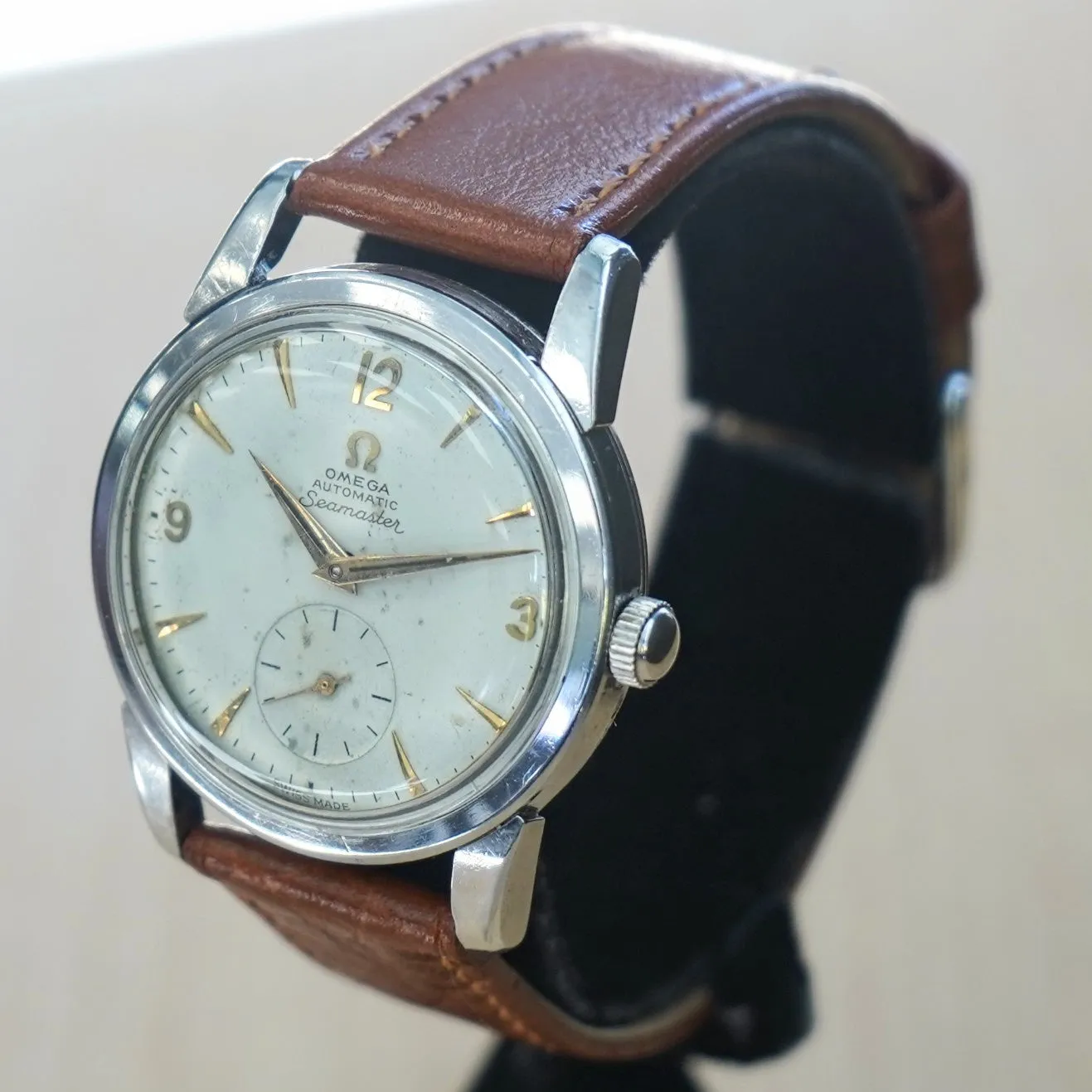 1956 OMEGA Seamaster Automatic Watch Ref. 2848 19 Jewels Cal. 491 Vintage Wristwatch