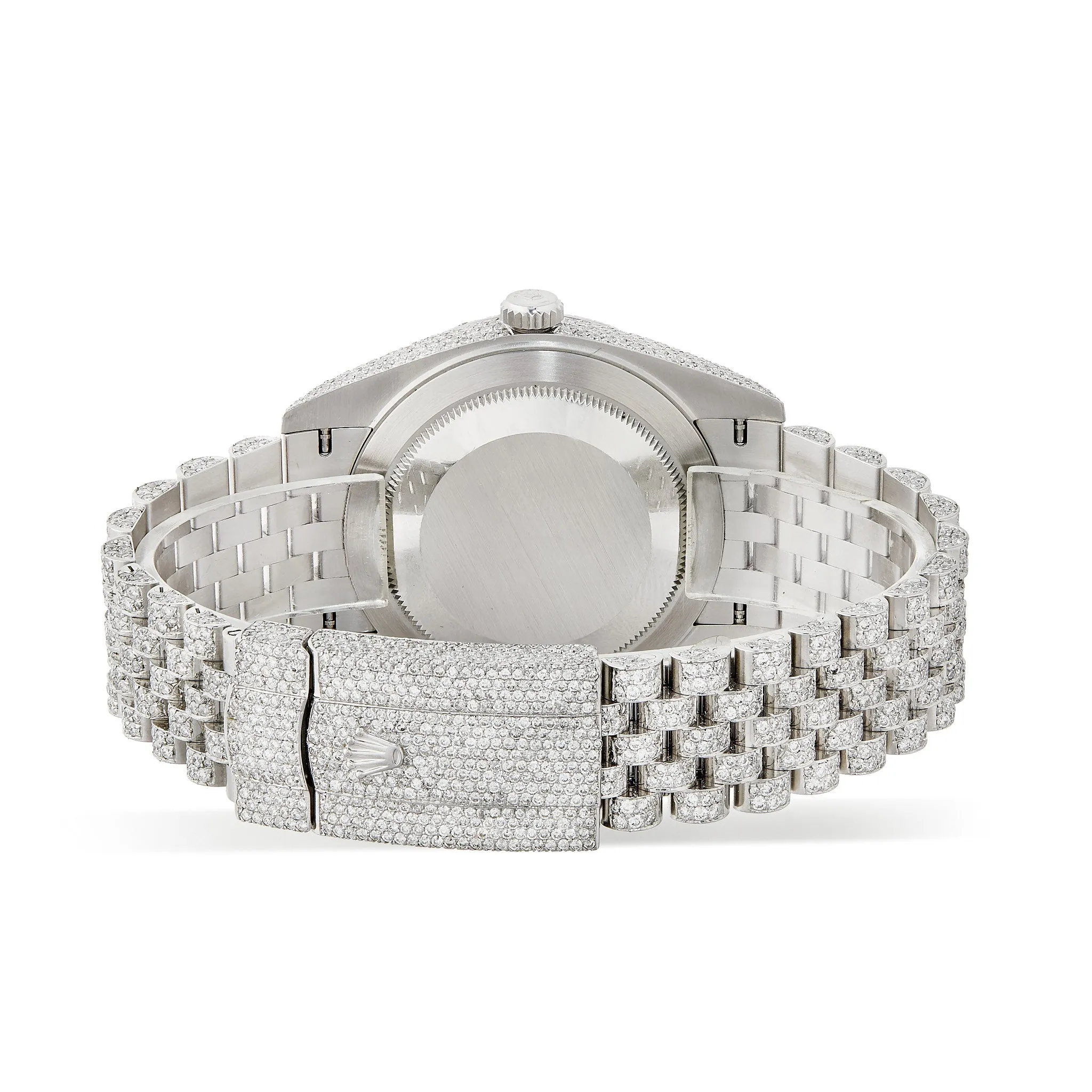 21.4ctw Full Diamond Rolex DateJust 41mm Jubilee