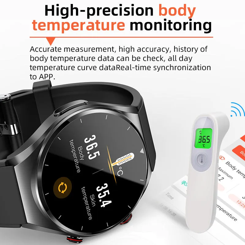 Advanced Fitness Companion E90 ECG Smartwatch W12E809