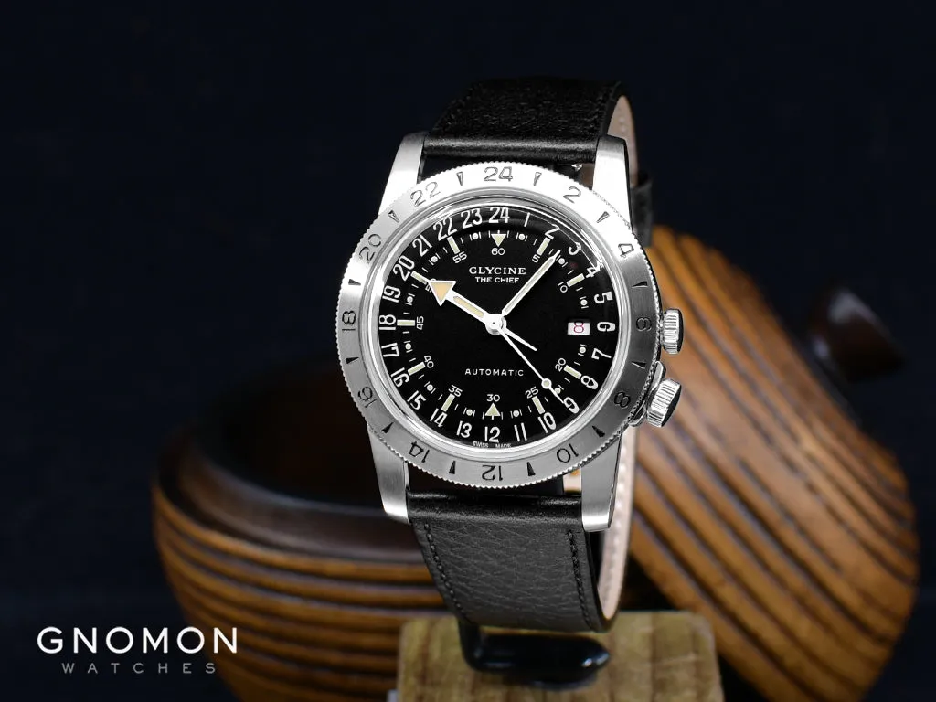 Airman “The Chief” Purist Black - Leather Ref. GL0469