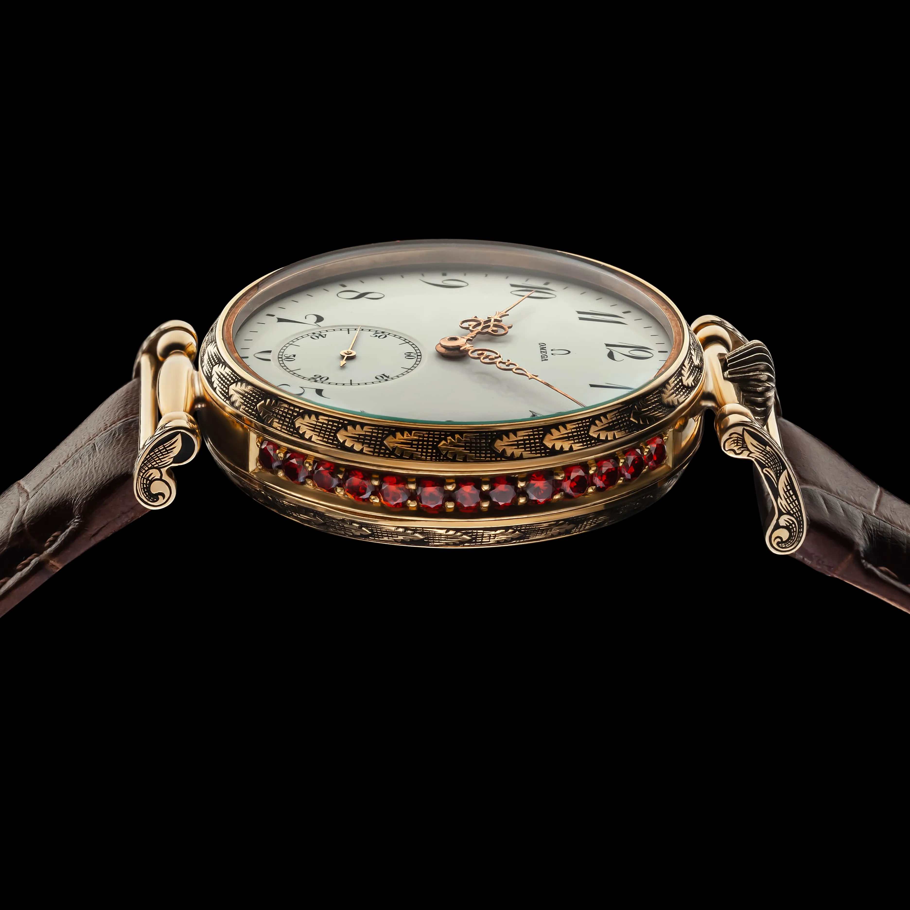 ARABESQUE Men's Wristwatch fits Vintage Mechanical Movement 15 Jewels