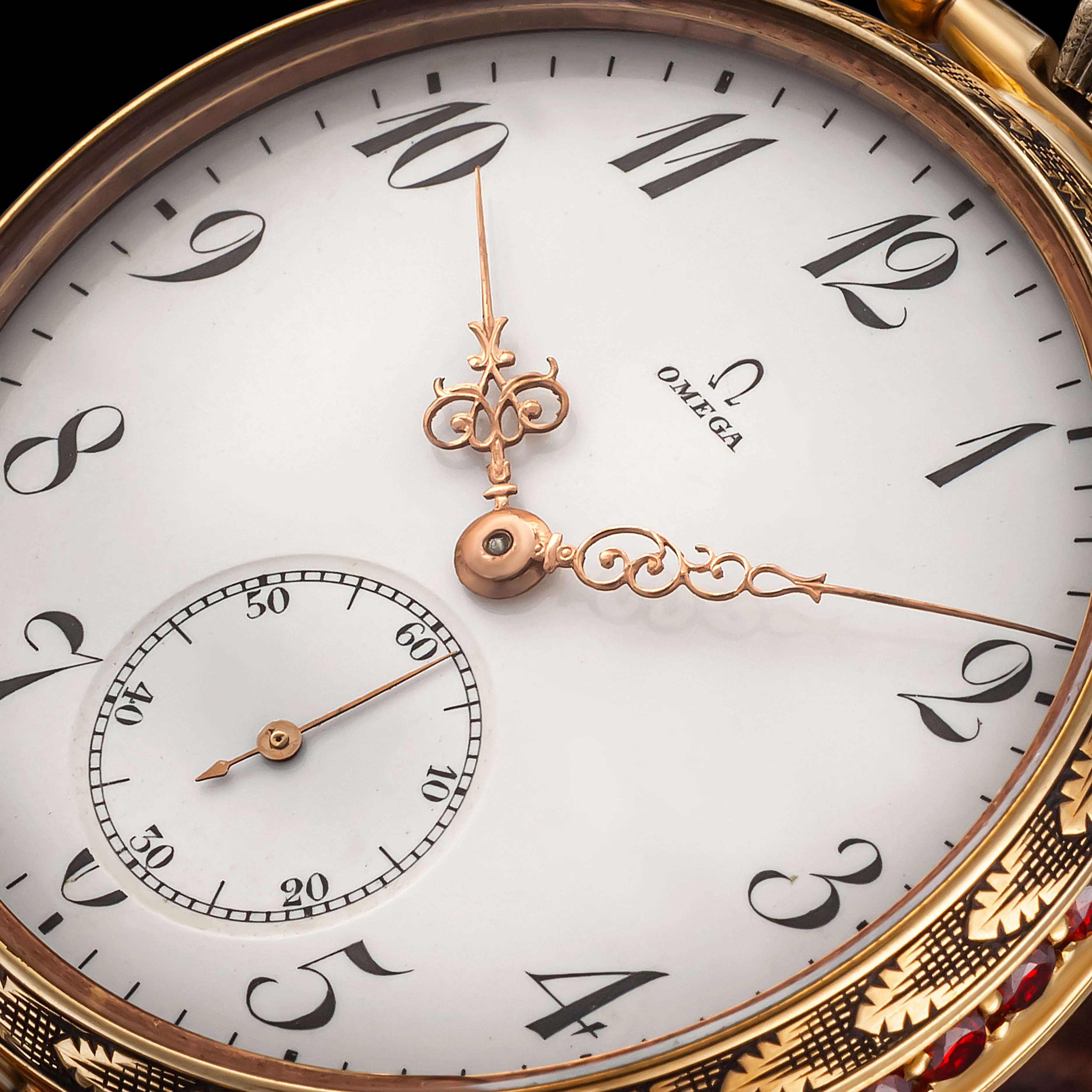 ARABESQUE Men's Wristwatch fits Vintage Mechanical Movement 15 Jewels