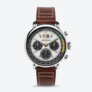 Avigator Sport Chronograph (Off White   Brown)