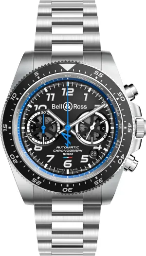 Bell & Ross Watch Vintage BR V3 94 A521 Alpine Racing Bracelet Limited Edition