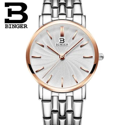 Binger Swiss Ultra thin Quartz Watch Women B 3051