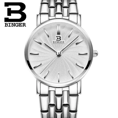 Binger Swiss Ultra thin Quartz Watch Women B 3051