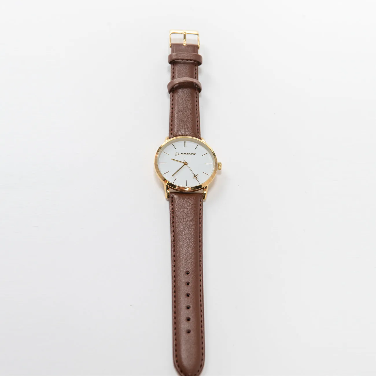 Boeing Gold Rotating Airplane Watch