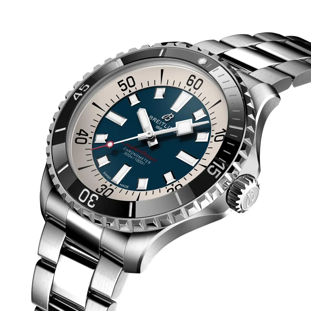 Breitling Superocean 44mm Blue Dial Automatic Gents Watch A17376211C1A1