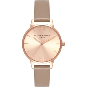 Brown Artificial Leather Watch