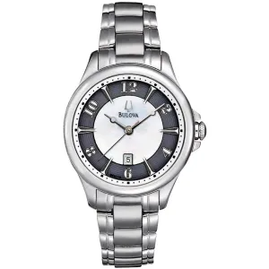 Bulova Women's 98M113 Winter Park Two Bone Bracelet Watch
