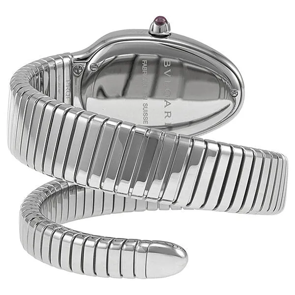 Bvlgari Serpenti Silver Dial Stainless Steel Ladies Watch SP35C6SS-1T