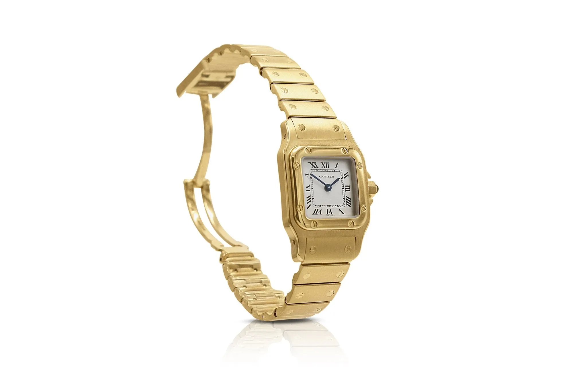 Cartier Ladies Santos Bracelet Watch - 18ct Yellow Gold