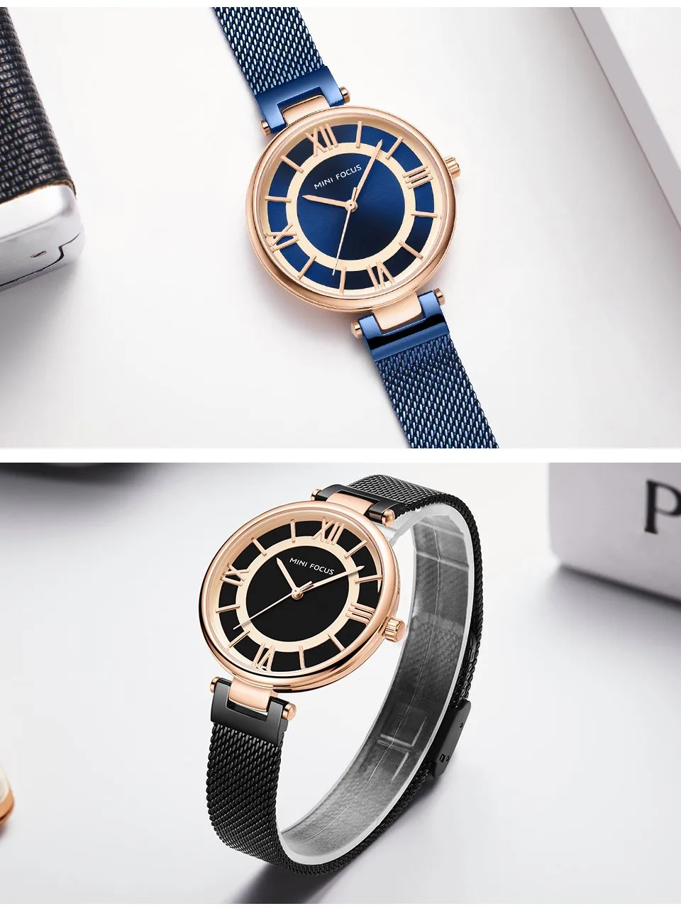 Casual Luxury Fashion Stainless Steel Wristwatches for Women