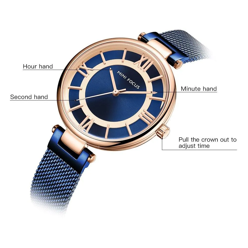 Casual Luxury Fashion Stainless Steel Wristwatches for Women