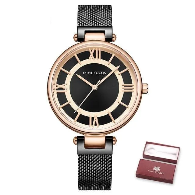 Casual Luxury Fashion Stainless Steel Wristwatches for Women