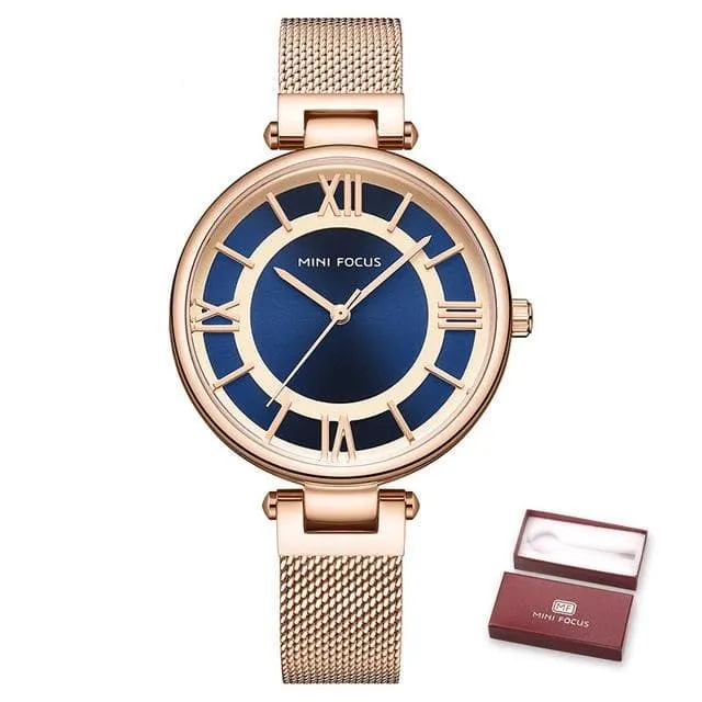 Casual Luxury Fashion Stainless Steel Wristwatches for Women