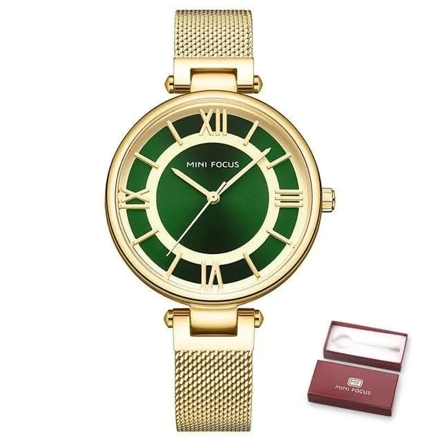 Casual Luxury Fashion Stainless Steel Wristwatches for Women