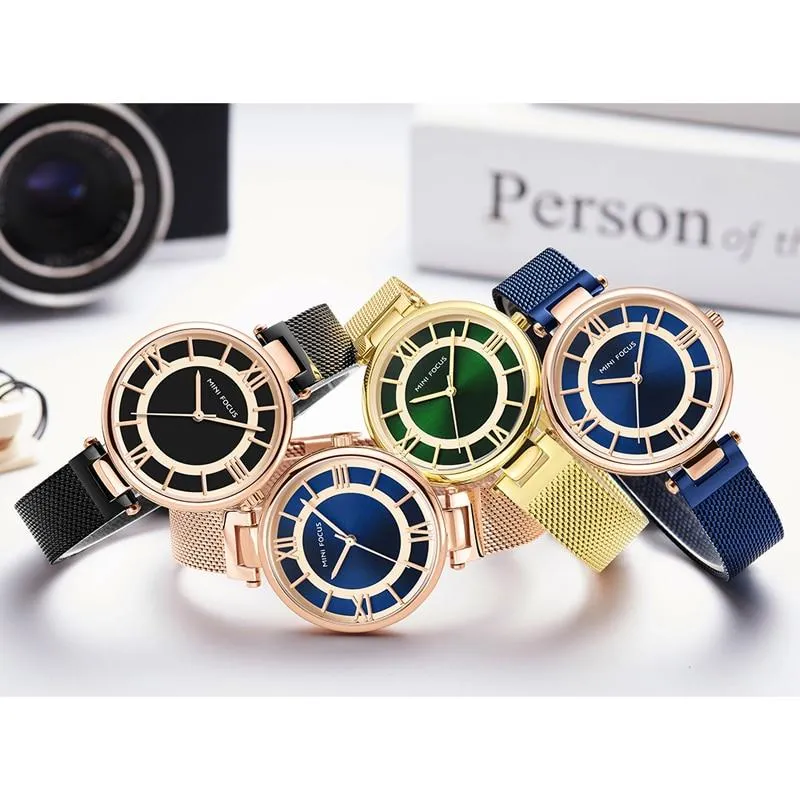 Casual Luxury Fashion Stainless Steel Wristwatches for Women