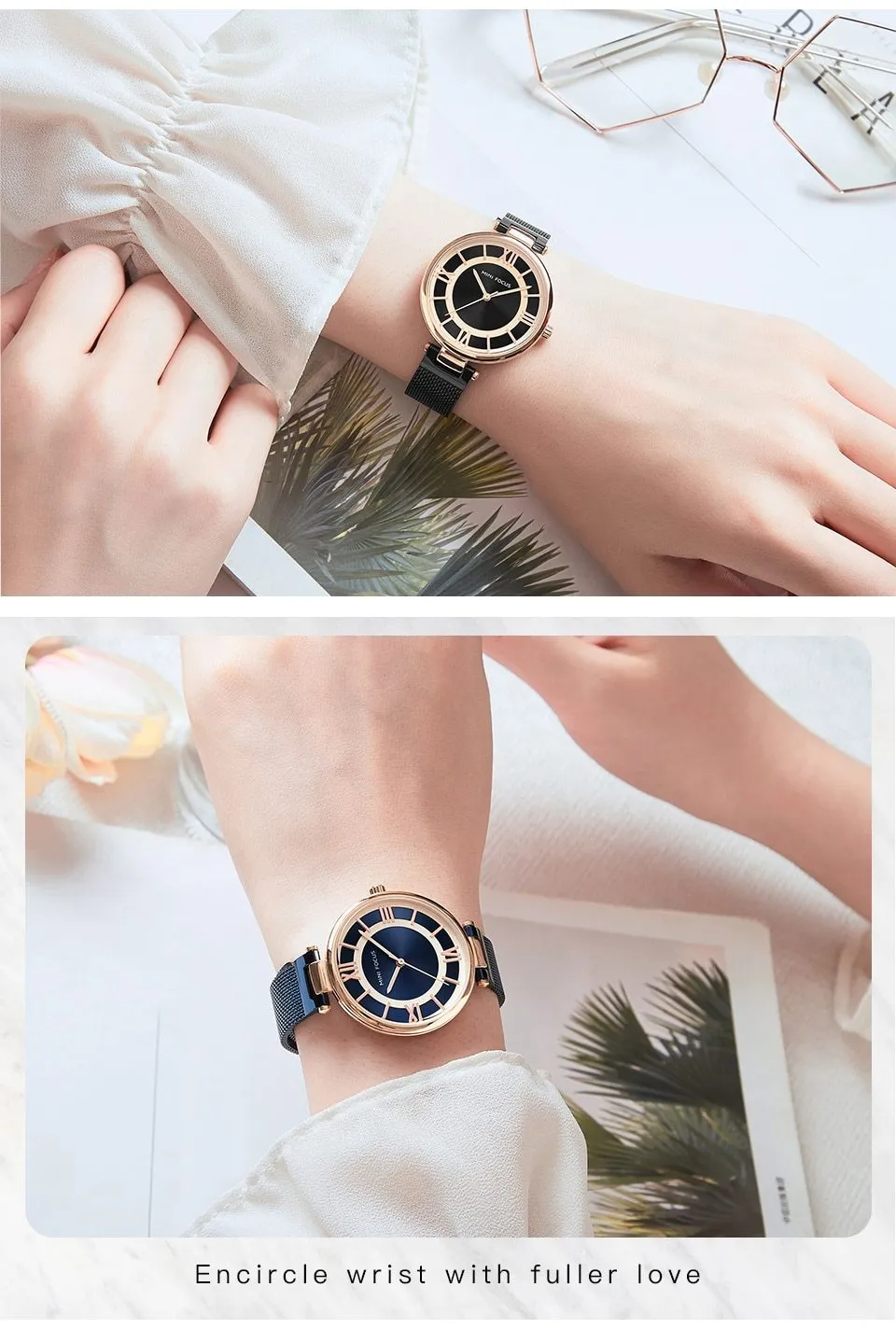Casual Luxury Fashion Stainless Steel Wristwatches for Women
