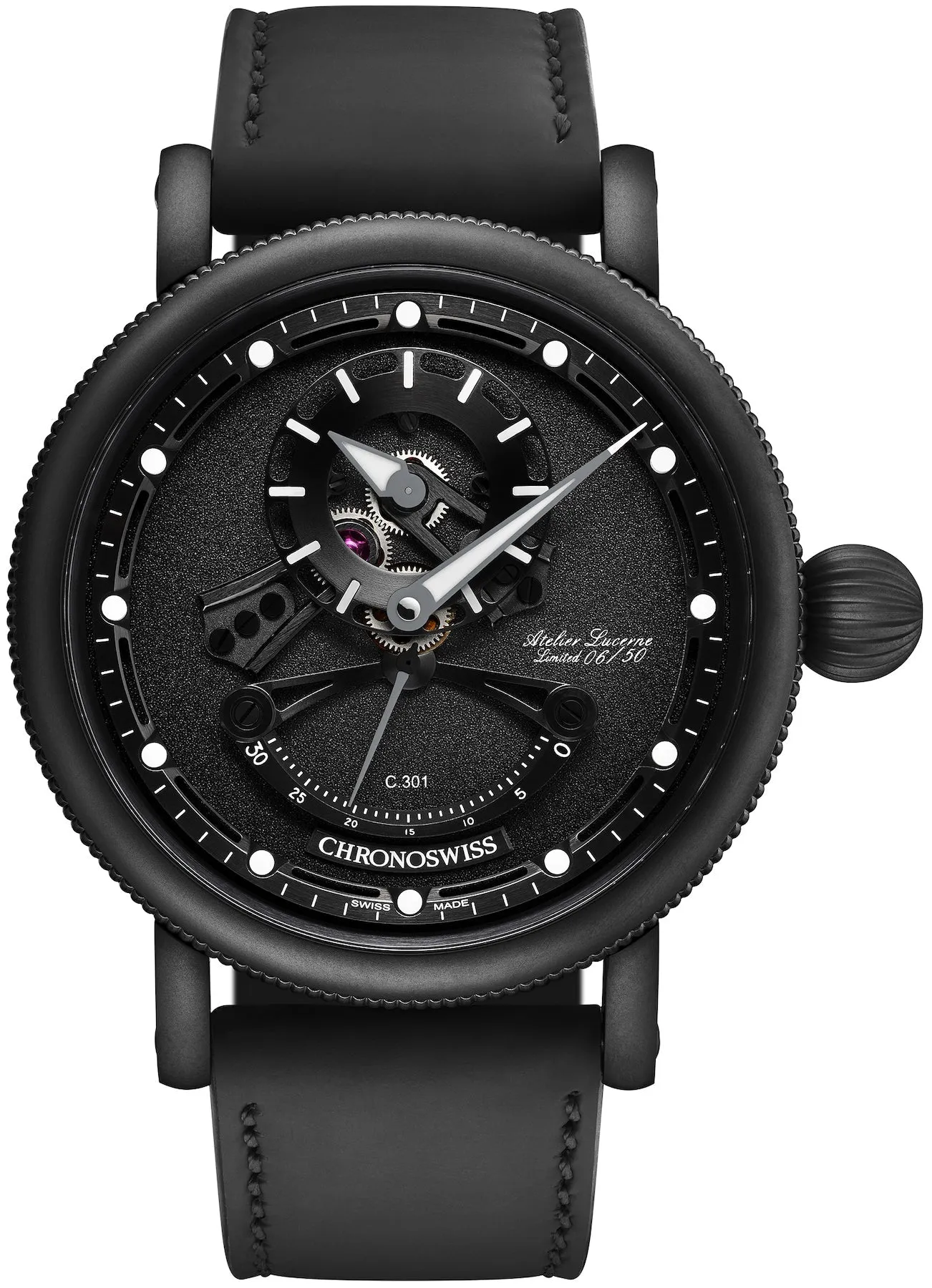 Chronoswiss Watch Open Gear ReSec Black Ice Limited Edition D