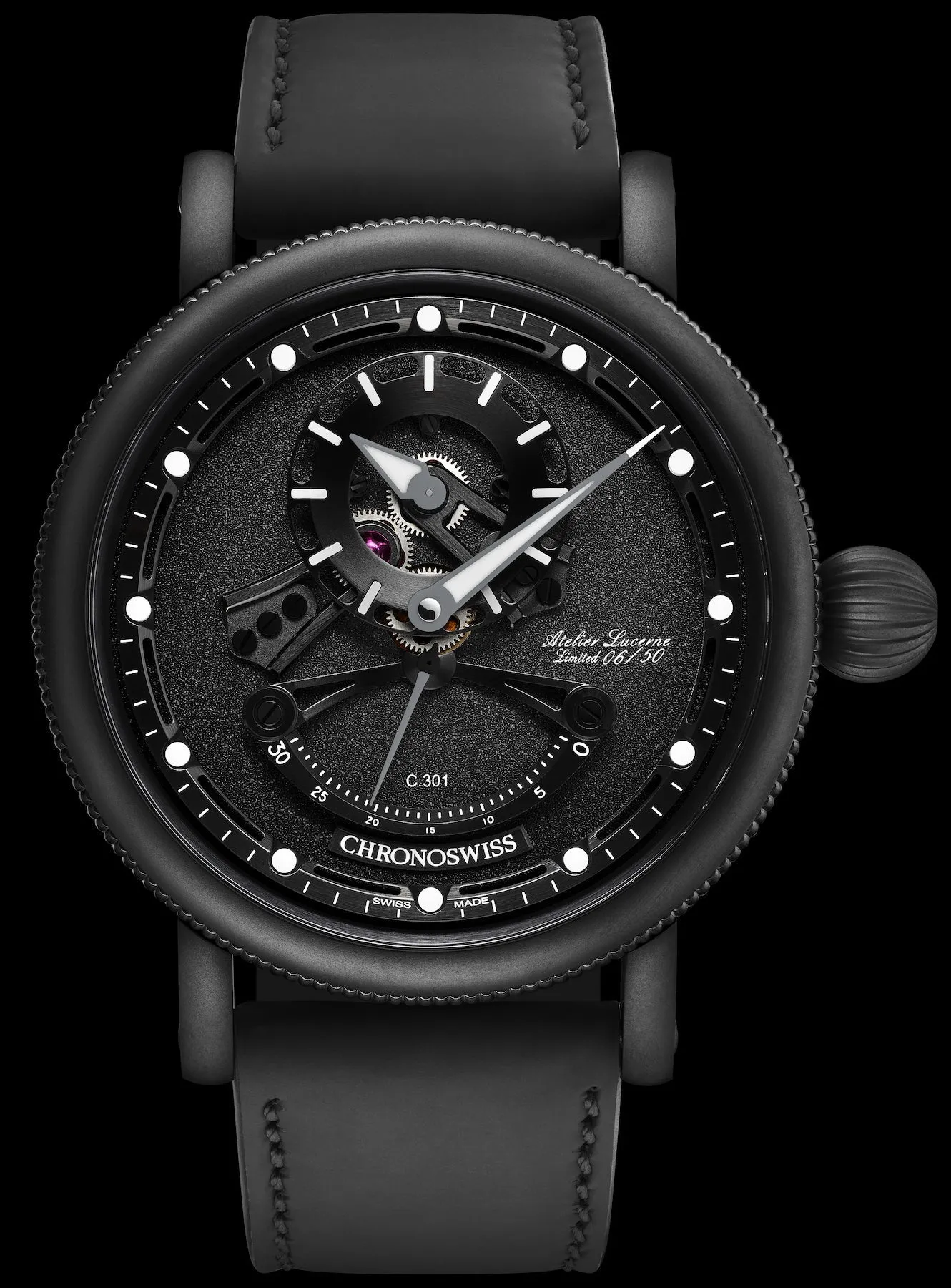 Chronoswiss Watch Open Gear ReSec Black Ice Limited Edition D