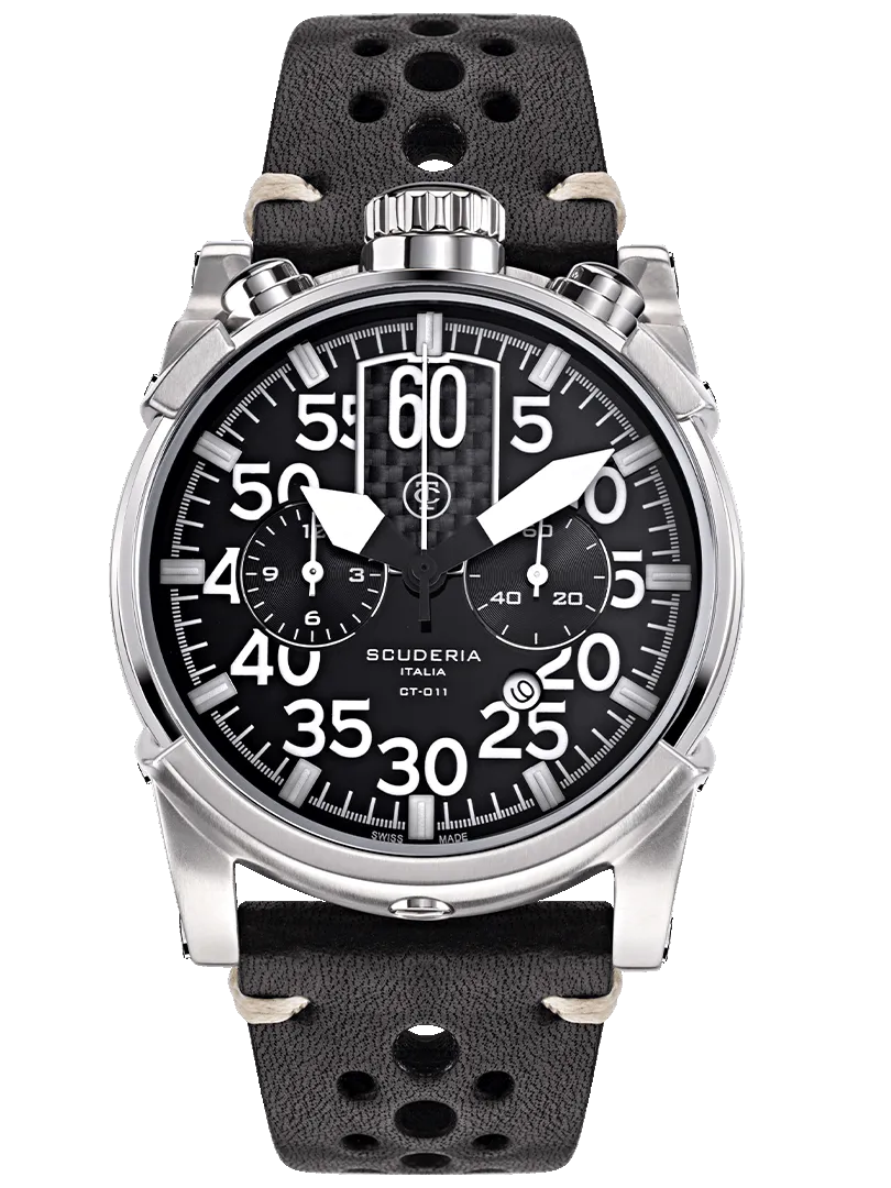 CT Scuderia BULLET HEAD SATURNO Swiss Made Chrono Mens Watch CWEG00119