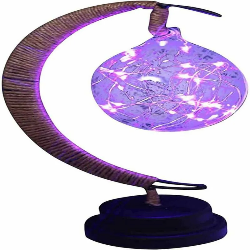 Enchanted Lunar Lamp Hanging  Moon LED  Ball Night Light