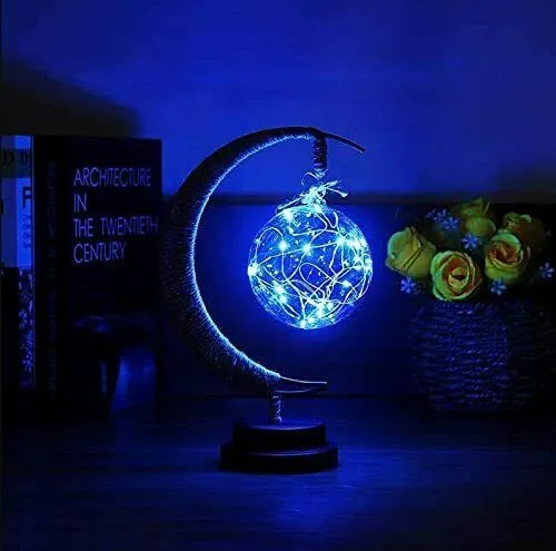 Enchanted Lunar Lamp Hanging  Moon LED  Ball Night Light