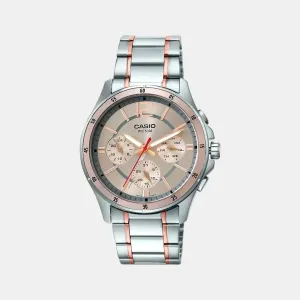 Enticer Men's Chronograph Stainless Steel Watch A1651 - MTP-1374HRG-9AVIF
