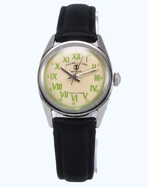 Favre Leuba Geneve Sea king 111 Cream Color Dial HandWinding 17 Jewels Watch