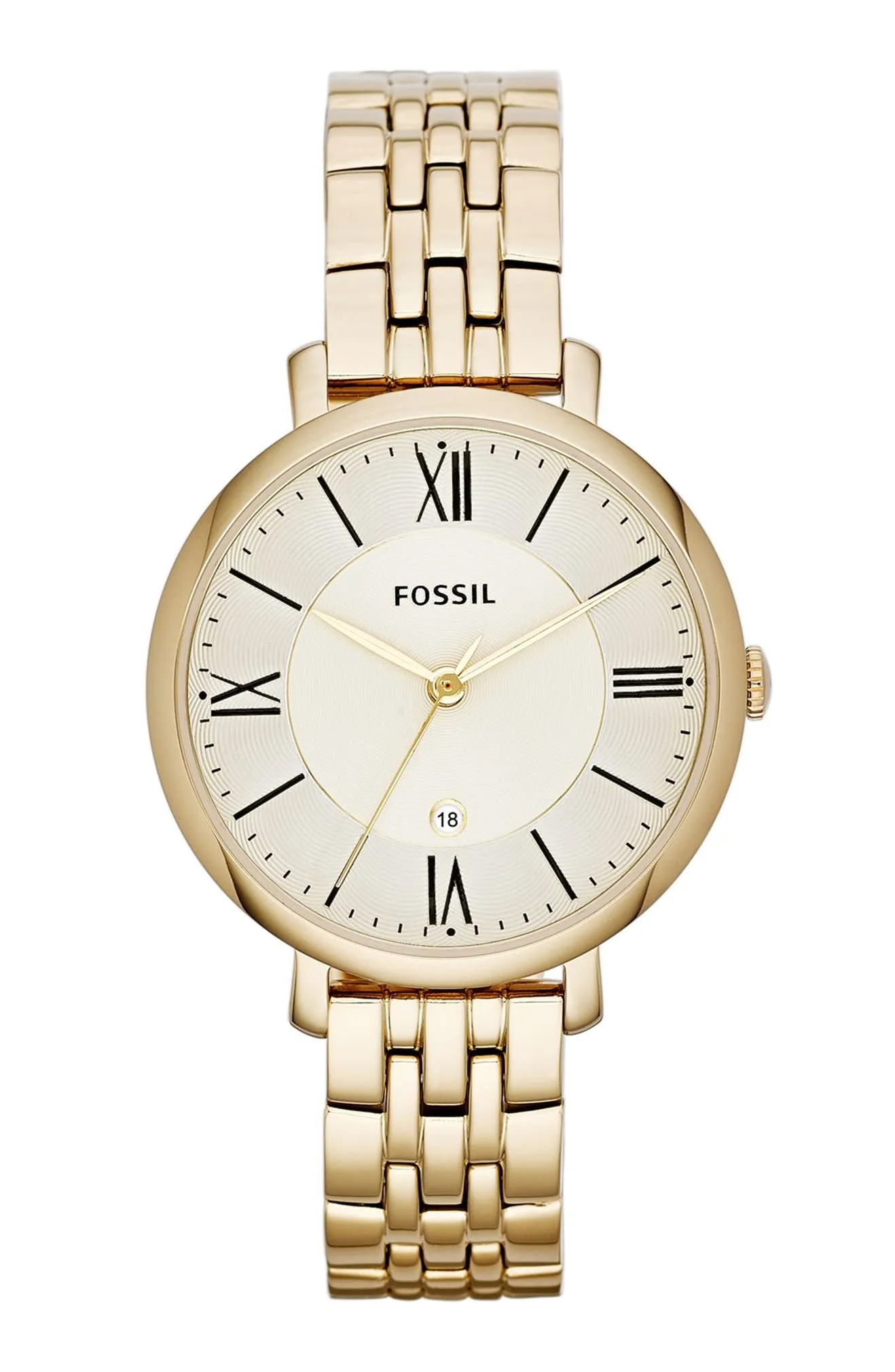 Fossil 0033-ES3434 'Jacqueline' Round Bracelet Women Watches Lexor Miami