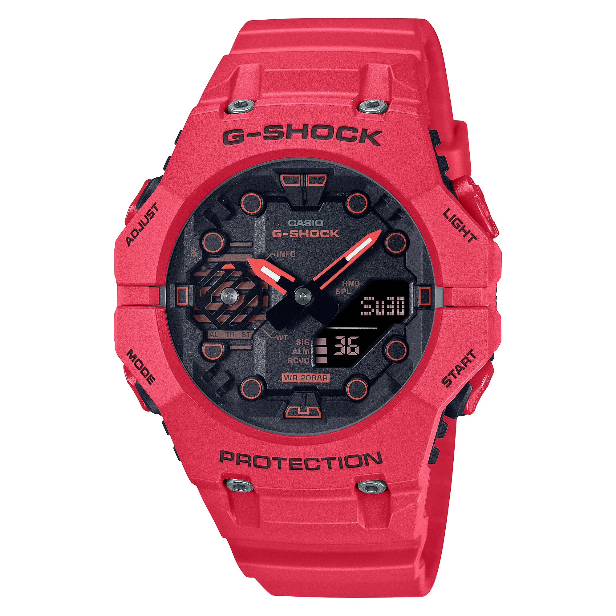 G-Shock Analog Digital Red Resin Band Watch GAB001-4A