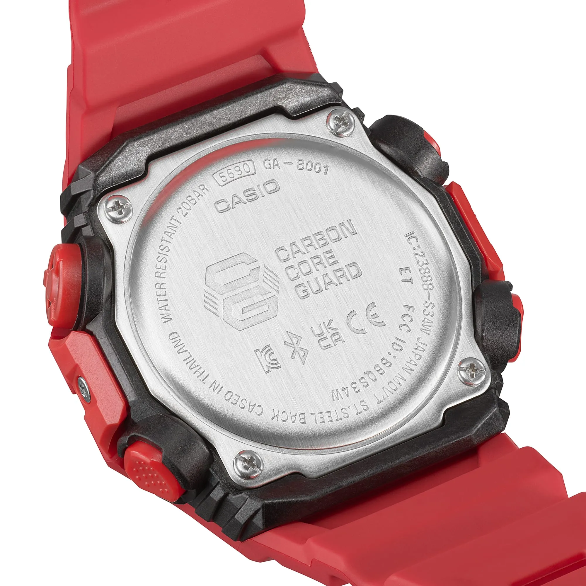 G-Shock Analog Digital Red Resin Band Watch GAB001-4A