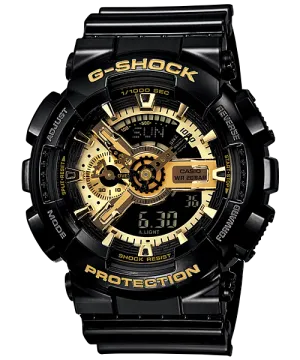 G-Shock Analogue Digital Black Resin Band Watch GA110GB-1