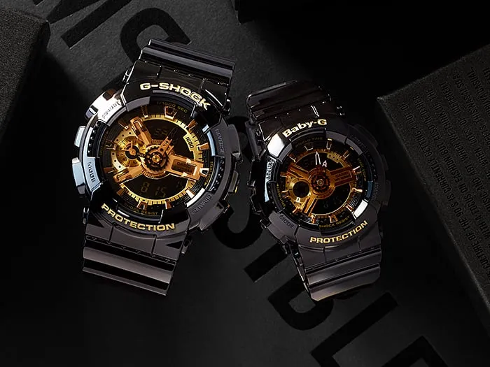 G-Shock Analogue Digital Black Resin Band Watch GA110GB-1