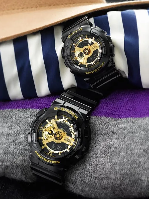 G-Shock Analogue Digital Black Resin Band Watch GA110GB-1
