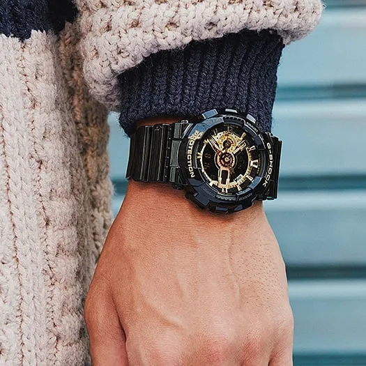 G-Shock Analogue Digital Black Resin Band Watch GA110GB-1