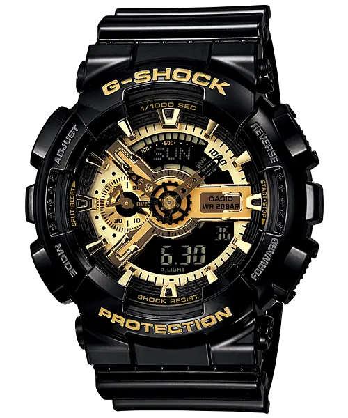 G-Shock Analogue Digital Black Resin Band Watch GA110GB-1