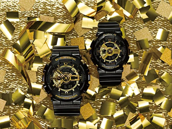 G-Shock Analogue Digital Black Resin Band Watch GA110GB-1