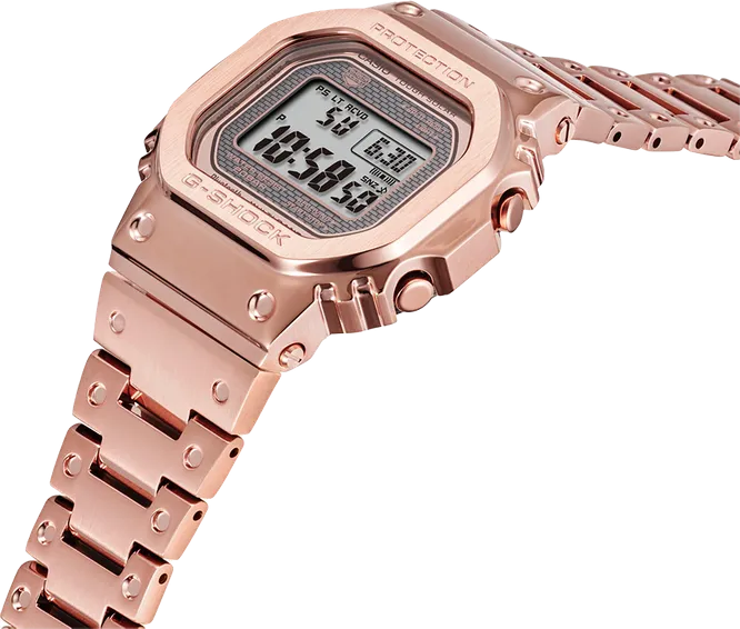 G-Shock GMW-B5000GD-4 Full Metal Rose Gold Strap Women Watches