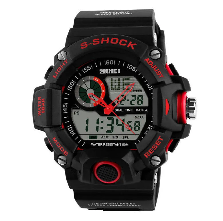 G Style Quartz Digital Camo Watch Men Dual Time Man Sports Watches Men Luxury Skmei S Shock Military Army