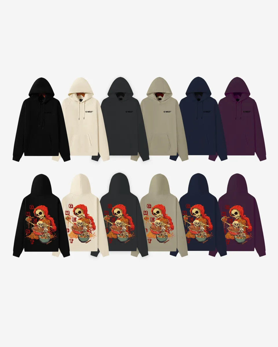 G West Noodle Skelton Heavy Premium Hoodie