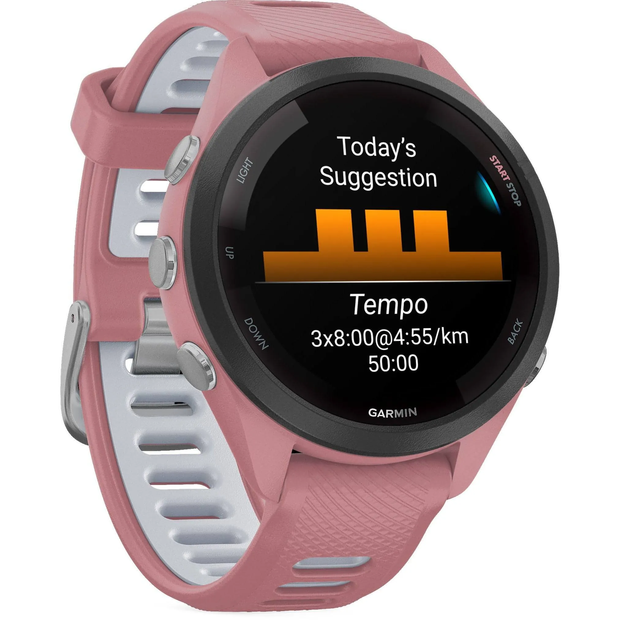 Garmin Forerunner 265S Music HRM With GPS Watch - Pink